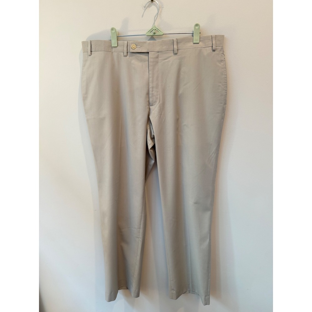 Lauren Ralph Lauren Mens Dress Pants Tan Flat Front Khaki Slacks 38W x 30L